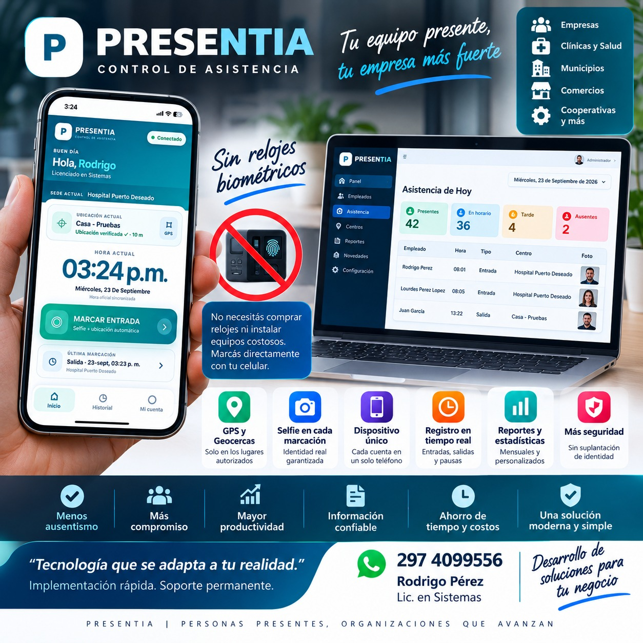 PRESENTIA - sistema de control de asistencia