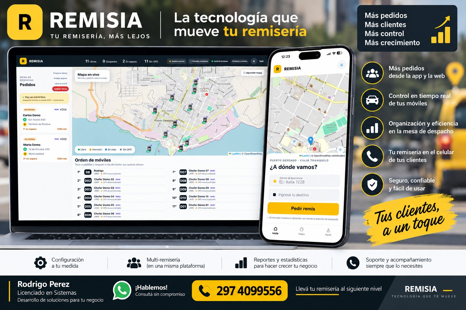REMISIA - plataforma para remiserías