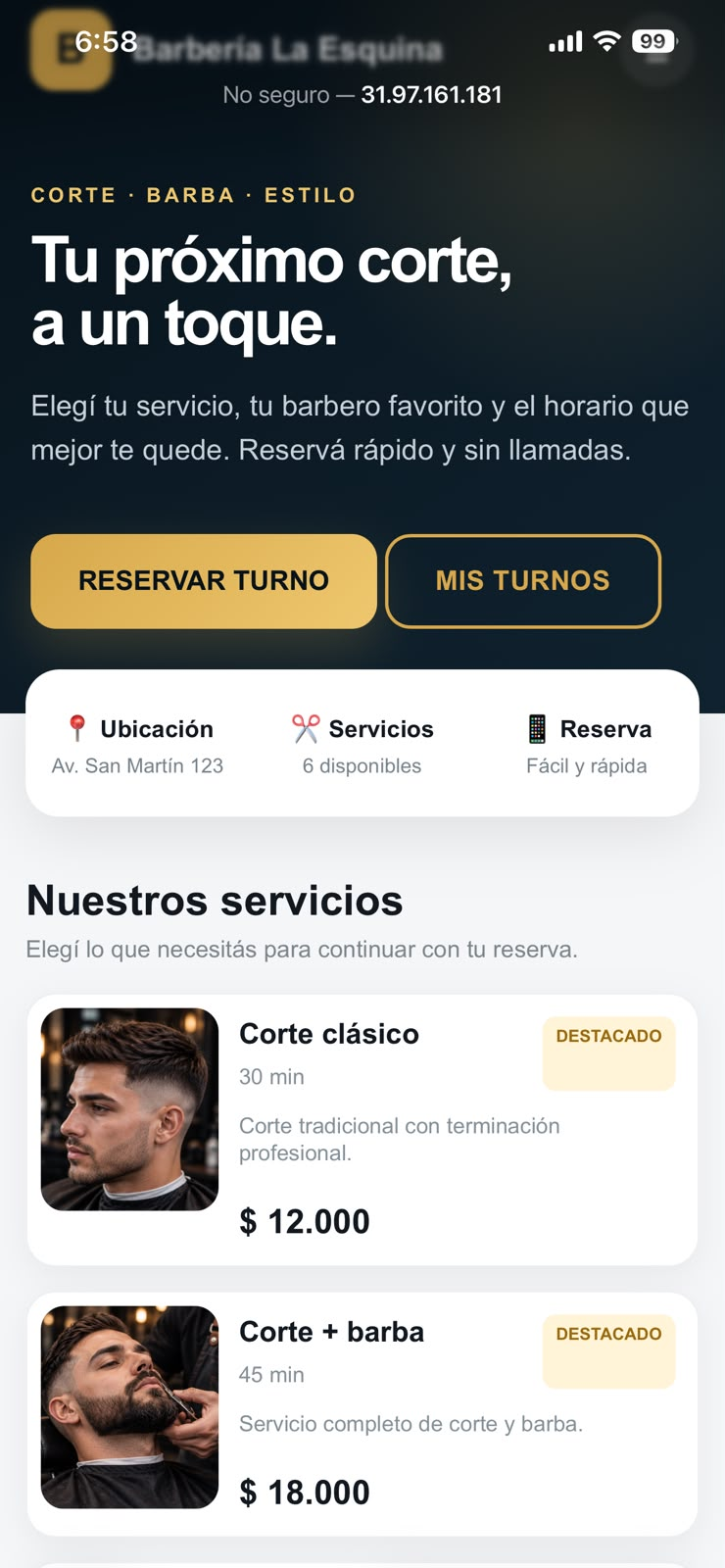 BARBERPRO - reservas online para barberías